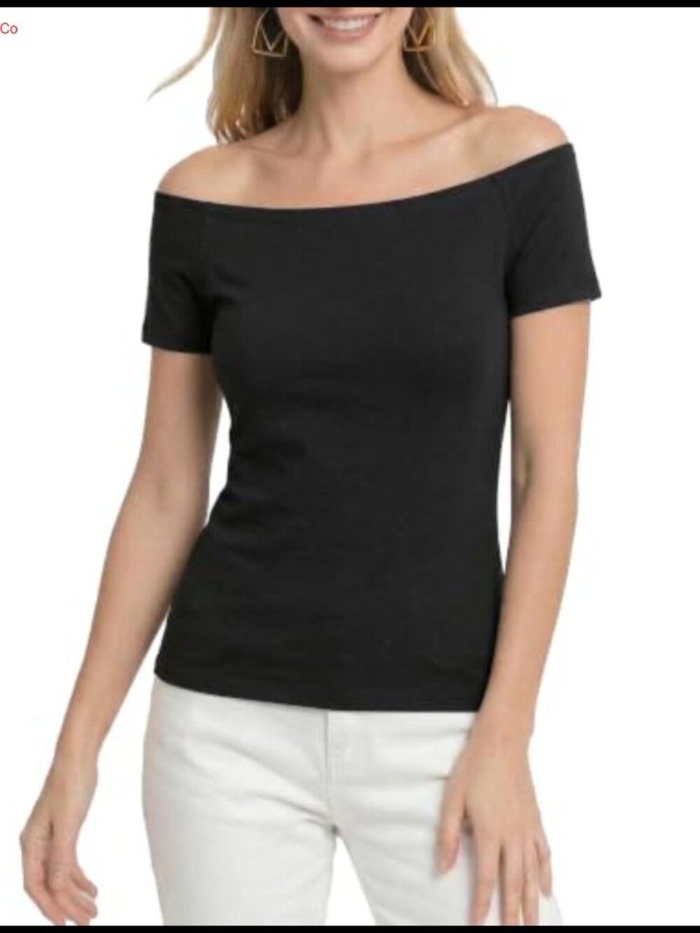 Fuinloth Off The Shoulder Top Short Sleeve Slim Fit T Shirt